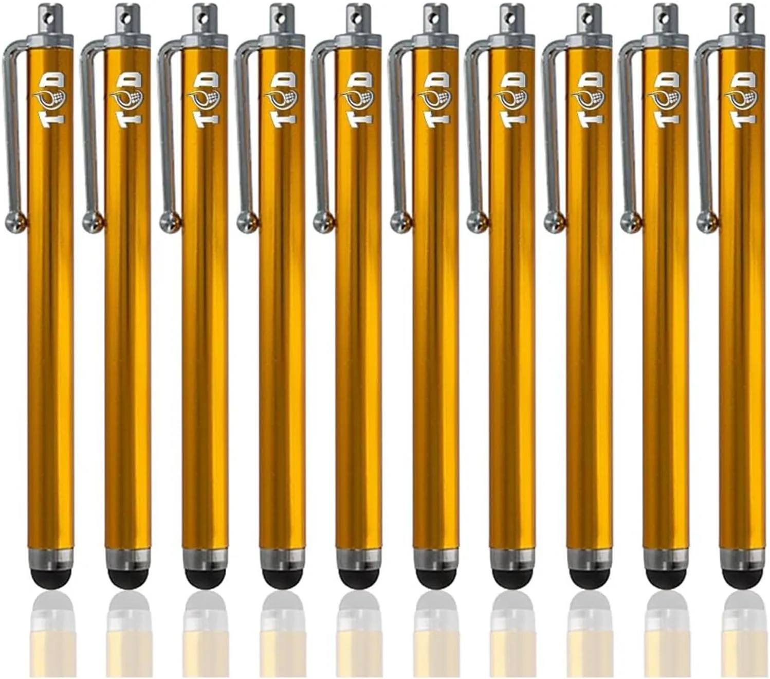 TCD 10-Pack Stylus Pen Set  Universal Capacitive Pen for iPad, iPhone, Tablet, Laptop  Premium Thick Rubber Tip Styluses for All Touchscreen Devices, Coral