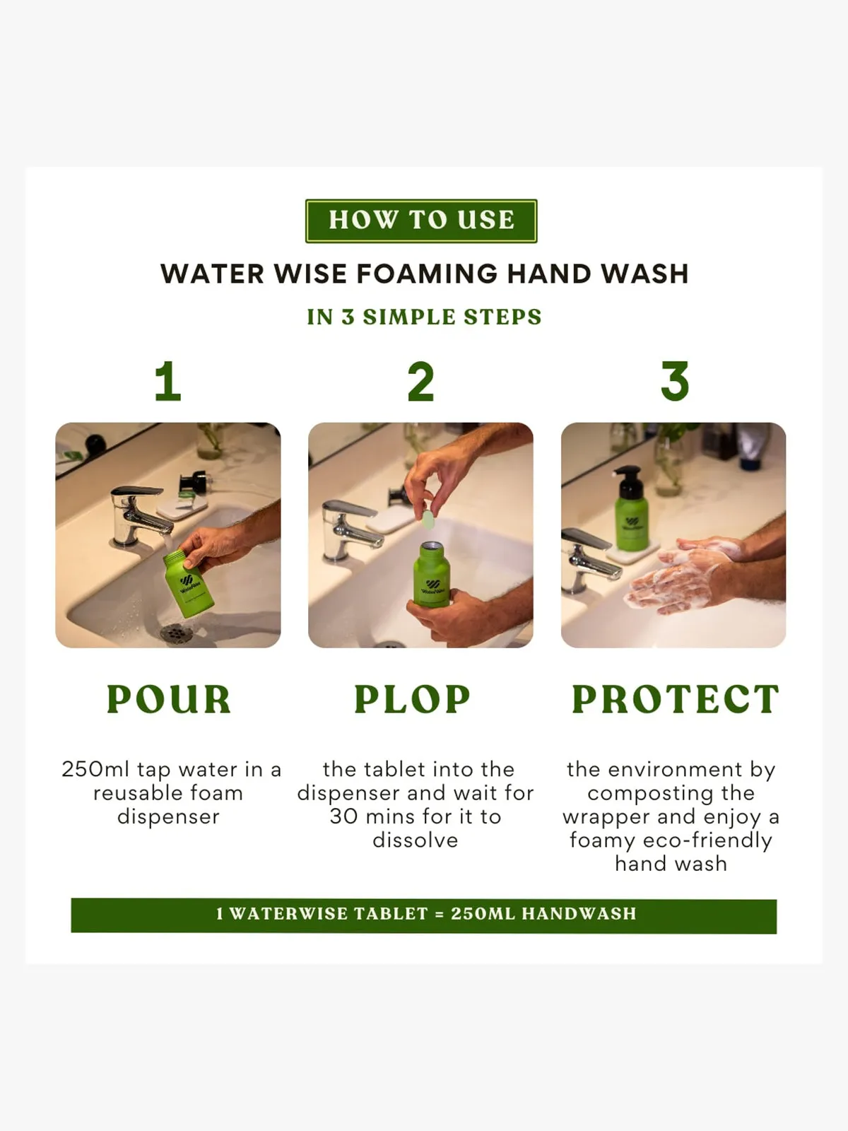 Tranquil Foaming Handwash Refill Pack of 3 Tablets