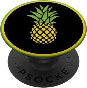 Tropical Fruit Yellow Pineapple Pop Socket PopSockets PopGrip: Swappable Grip for Phones & Tablets