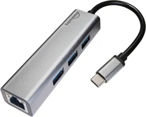 USB c hub ethernet,USB C Hub with RJ45 Gigabit Ethernet,Thunderbolt 4/3 to Ethernet Adapter,USB C to Network Adapter Compatible with MacBook Pro/Air, iPad Pro,Laptop,Chromebook,and More