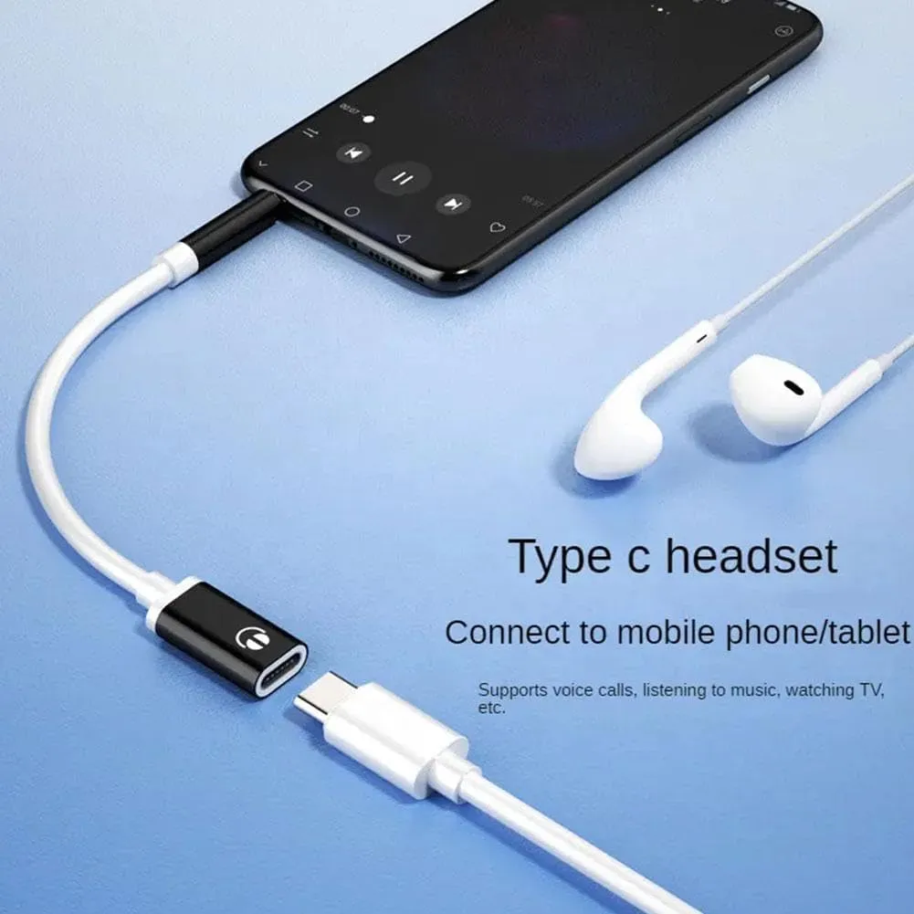 USB C to 3.5mm Audio Adapter, Noise Cancelling Headphone Jack Converter for Smartphones, Tablets, Laptops and Type-C Devices (Pink)