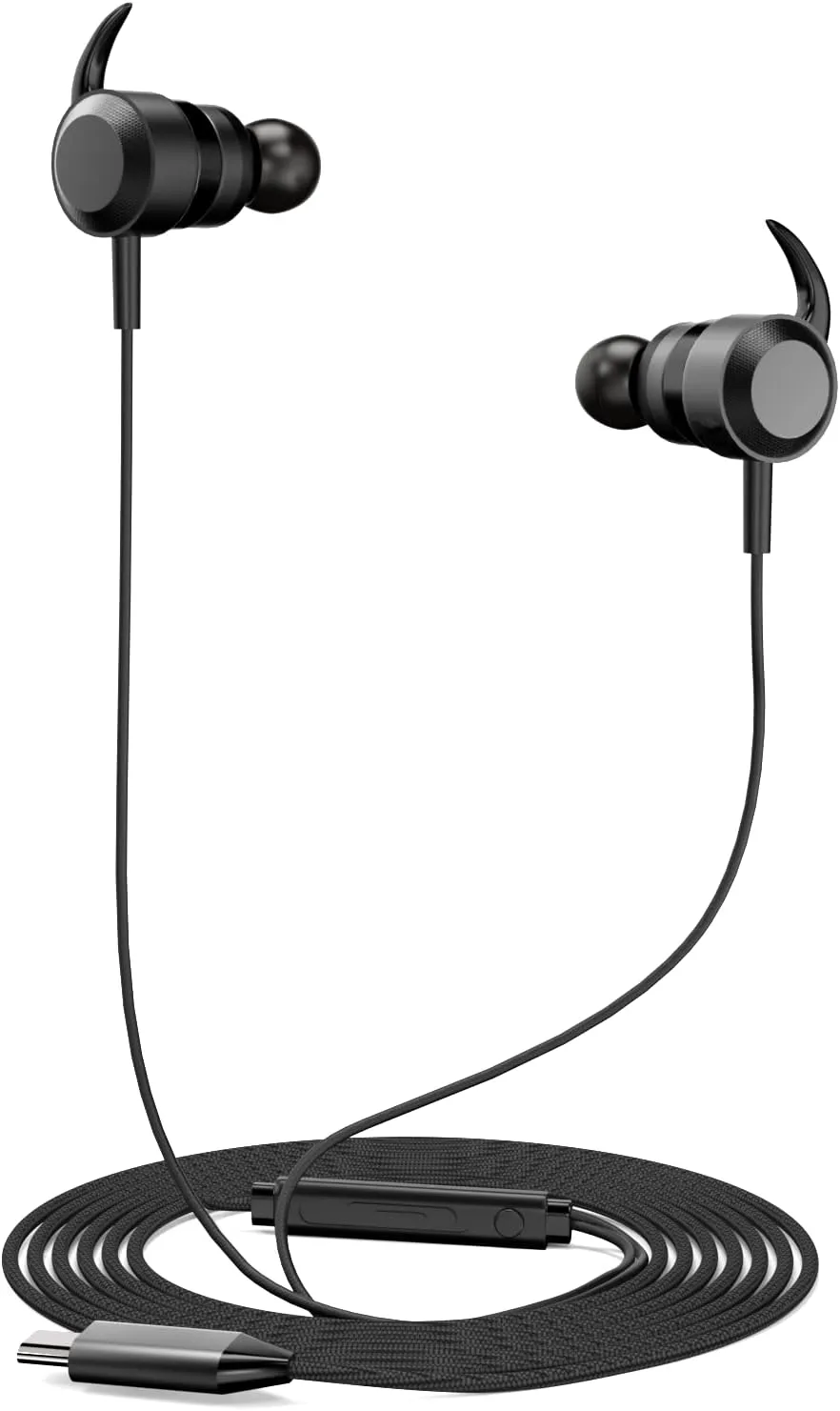 USB C Wired Gaming Ear Buds - 7.1 Surround Sound in-Ear Headphone - Detachable Microphone - Integrated Mute and Volume Control - Gamer Earbuds for Mobile Gaming, Switch, Xbox One, PS, PC