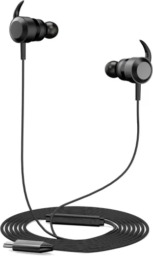 USB C Wired Gaming Ear Buds - 7.1 Surround Sound in-Ear Headphone - Detachable Microphone - Integrated Mute and Volume Control - Gamer Earbuds for Mobile Gaming, Switch, Xbox One, PS, PC