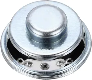 uxcell 1 Pcs 3W 4 Ohm Small Speakers Metal Shell Round Internal Micro Magnet Speaker for Mini Speakers DVD EVD Multimedia Mobile Portable Advertising Machine