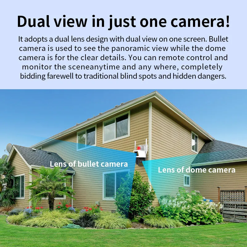VStarcam AF663DR Home Security Smart AI Detection IP66 Waterproof 2-Way Audio Night Vision Security Outdoor Surveillance Fire Detection Camera