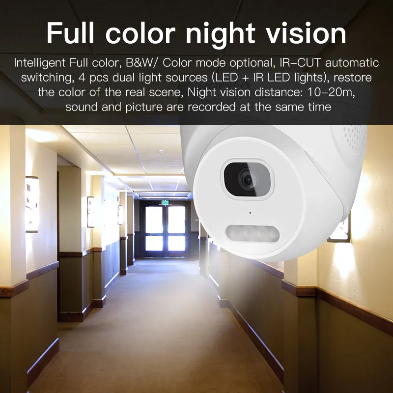 VStarcam CS880-POE 3MP Color Night Vision CCTV Camera POE 24/7 Dome Security Surveillance Dome Home Security Camera