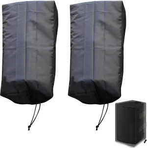 Wall Mountable Outdoor Indoor 2 Pcs Speakers Covers Heavy Duty Weatherproof Waterproof Patio Bluetooth Mini Box Speakers Stand Cover