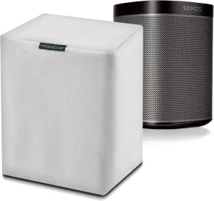 White Waterproof Heavy Duty Outdoor Sonos Speaker Cover - Dust, Water & UV Protection for Sonos Play:1, One & One SL Speakers - Fits Wall Mounted Speakers