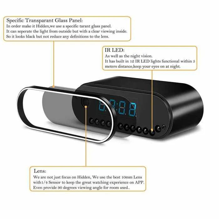 Wireless 1080P HD Spy Camera Security Hidden Cam