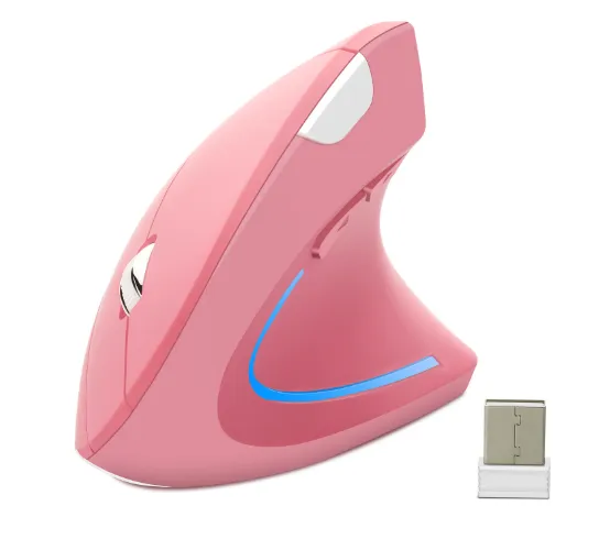 Wireless USB Rechargeable Ergonomic Vertical Optical Mouse