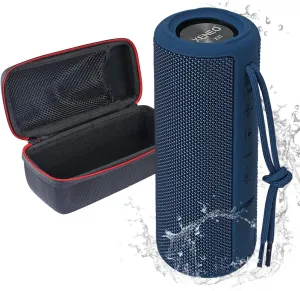 X21 Portable Bluetooth Wireless Speaker Waterproof with FM Radio, Micro SD Card MP3 Player for Outdoor (Blue)