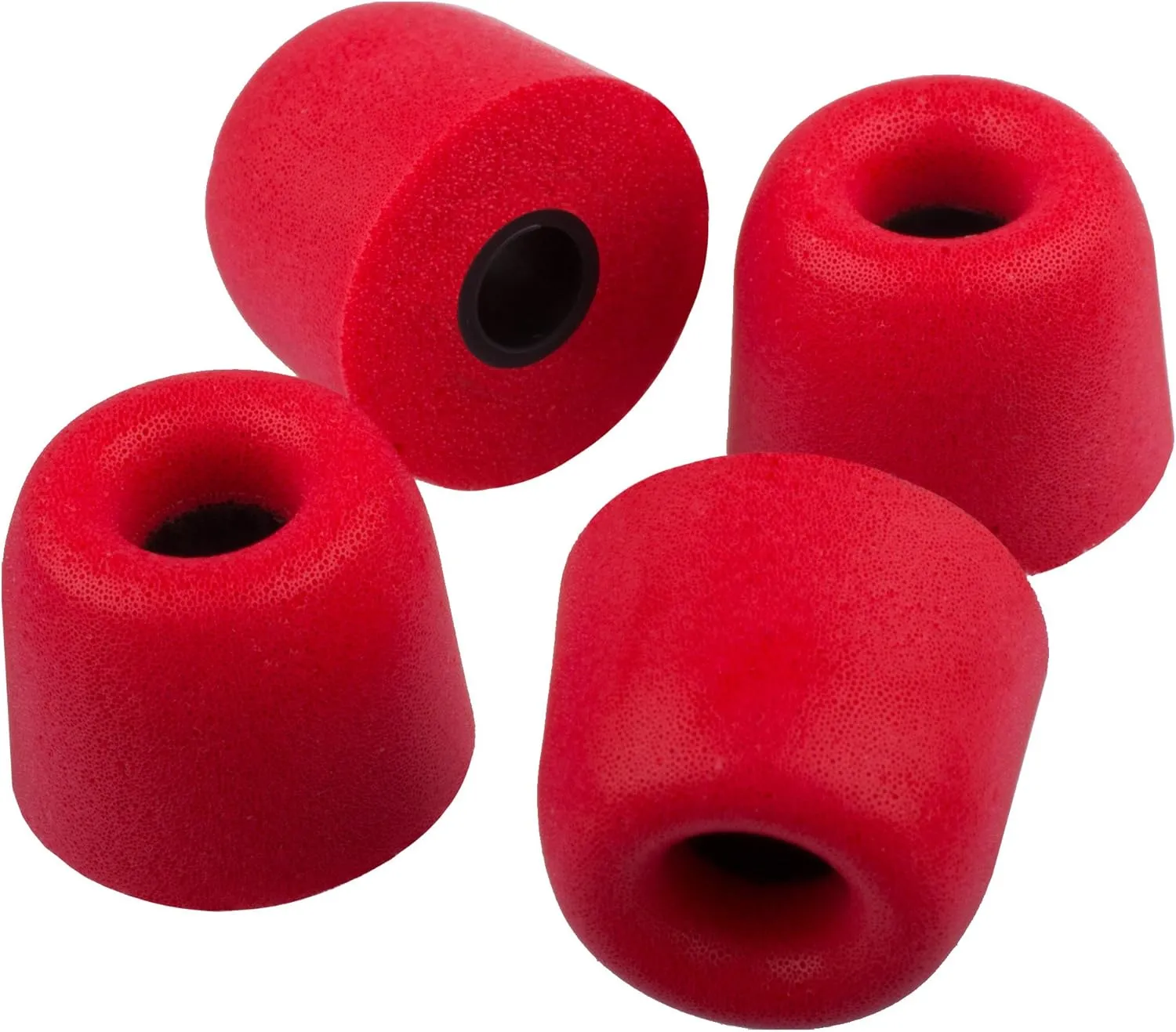 Xcessor FX4.0 (S) 4 Pairs of Memory Foam in Ear Earphone Small Size Earbuds. Replacement Ear Tips for All Popular in-Ear Headphones. Red