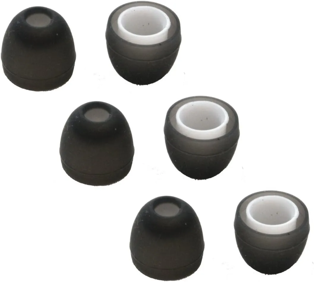 Zotech 3 Pair Memory Foam & 3 Pair Silicone Rubber Replacement Earbuds, Ear Tips for JayBird BlueBuds X, X2 & X3 Sport Headphones (Small)