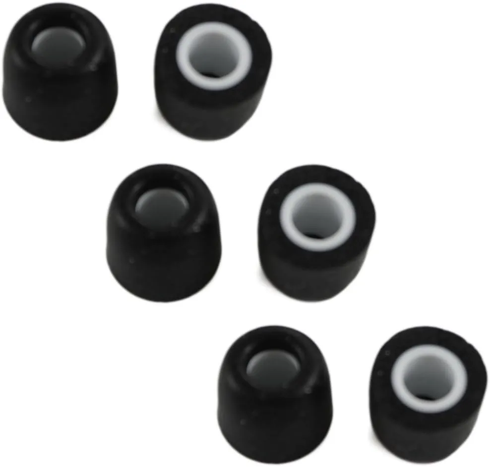 Zotech 3 Pair Memory Foam & 3 Pair Silicone Rubber Replacement Earbuds, Ear Tips for JayBird BlueBuds X, X2 & X3 Sport Headphones (Small)